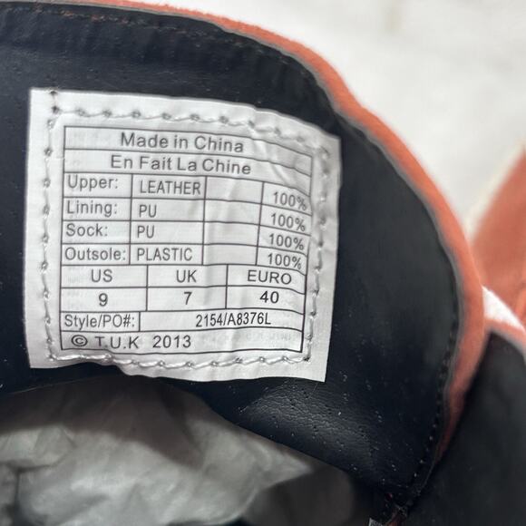 T.U.K Peachy Suede Wedge Creeper Shoes Size 9 Lace Up - Picture 12 of 12